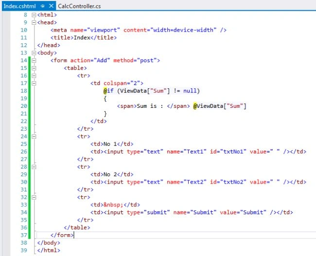 set post method in HTML
