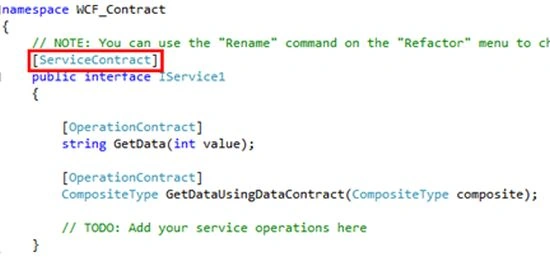 WCF ServiceContract