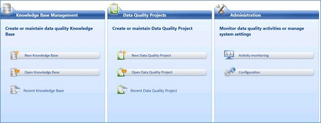 Configuration and Activity Monitoring of the Data Quality Services