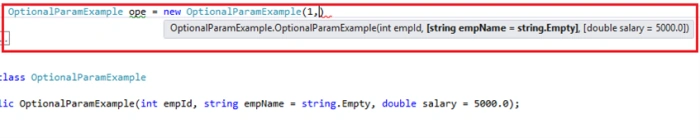 Optional parameter in Constructor