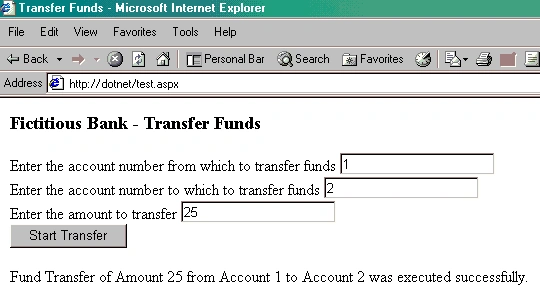Transfer funds
