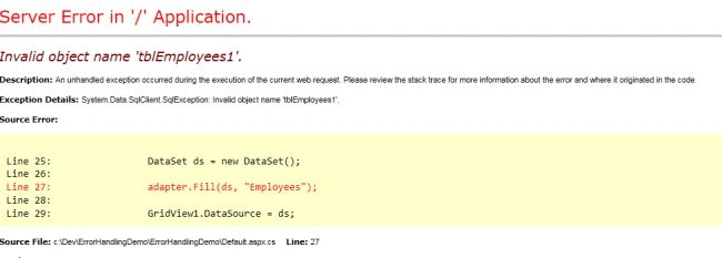 Server Error