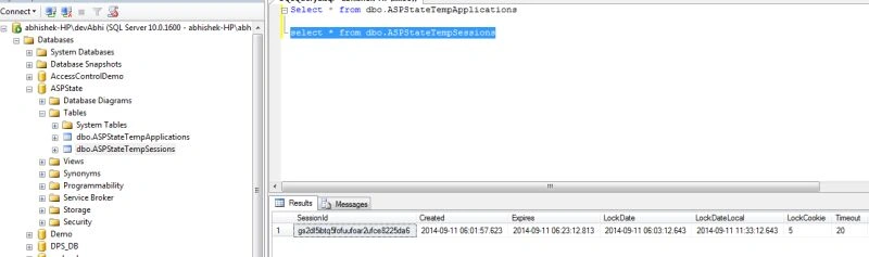 ql server session mode