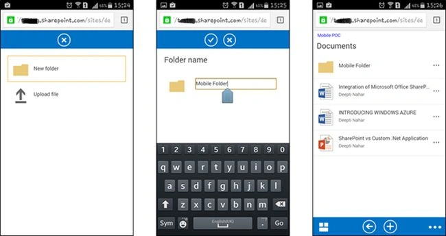 mobile folder