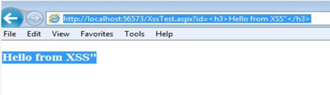 XSS attack
