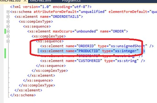 XSD of a XML4