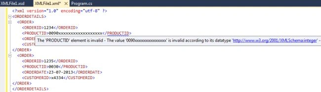 XSD of a XML5