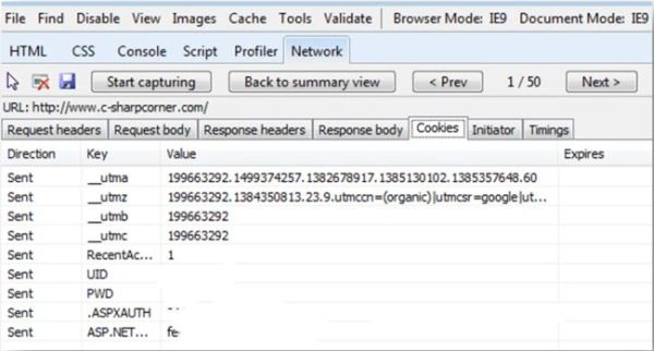 Screen for cookies