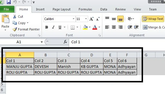 Export DataTable to Excel Using HTML Text in C#