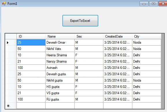 binding datagrid at load of Form