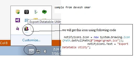 status bar