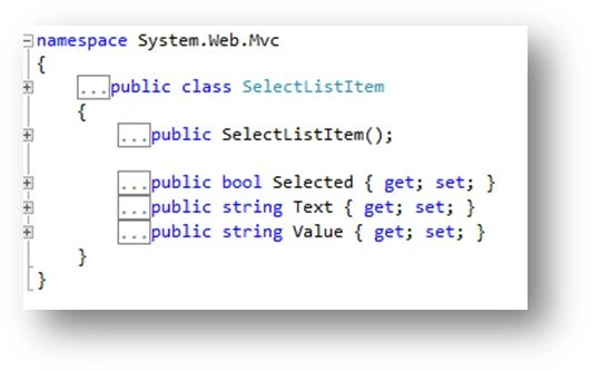 Description of Select list