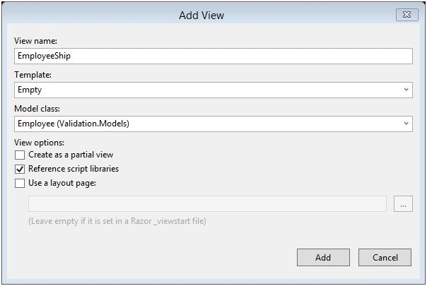 Add view