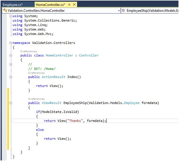 HomeController 