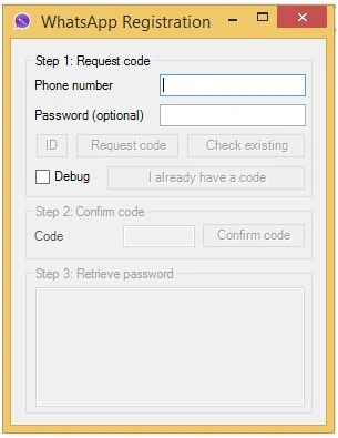 number and password