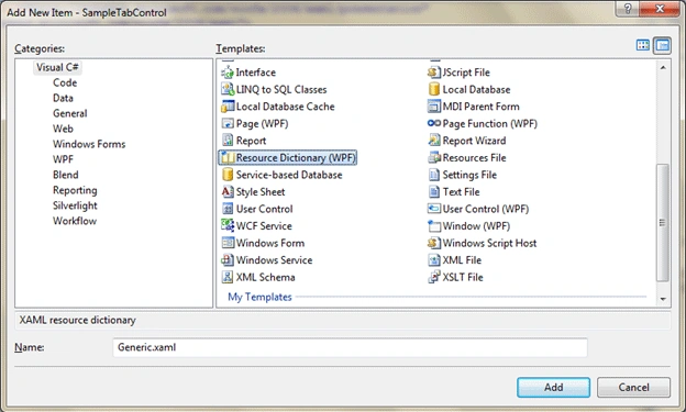 Resource Dictionary