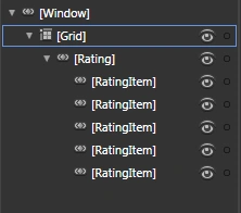 hierarchy in object and timeline pane