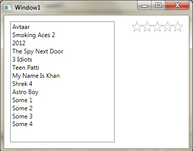 ListBox with Sample data