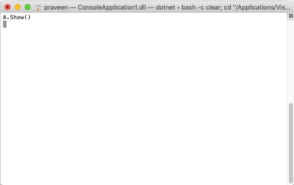 Overridding in C#