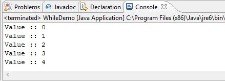 The for loop