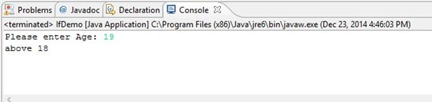 The if statements