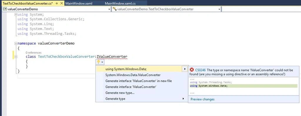IValueConverter 