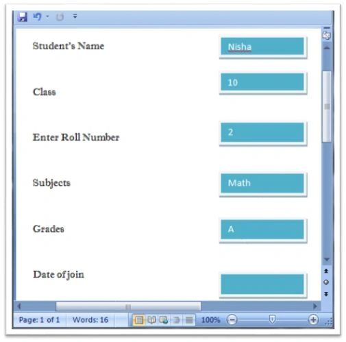 Form Input