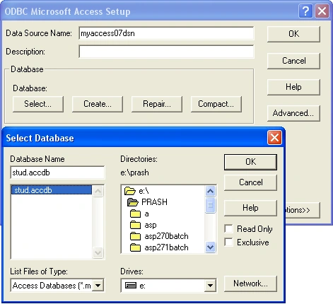 Select button