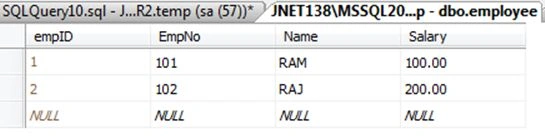 Table in Sql Server1