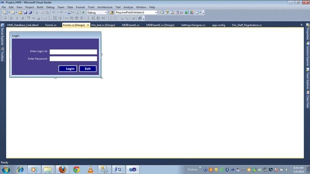 login form