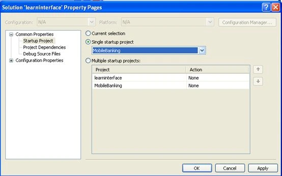Interface Using C#