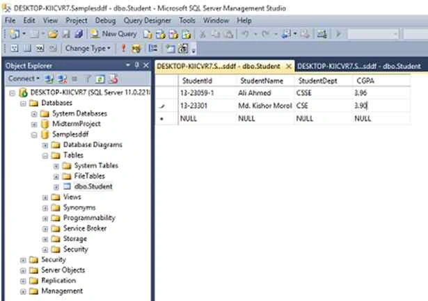 Edit Top 200 Rows
