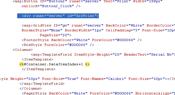 Aspx page create