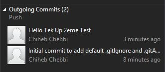 outgoing commits
