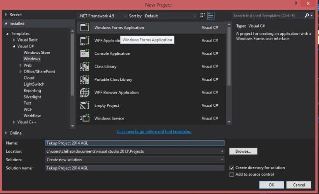 windows form application