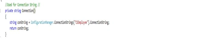 Connection String object