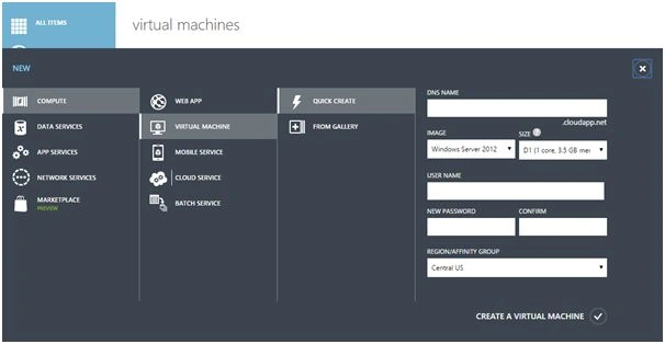 Click on Virtual Machine
