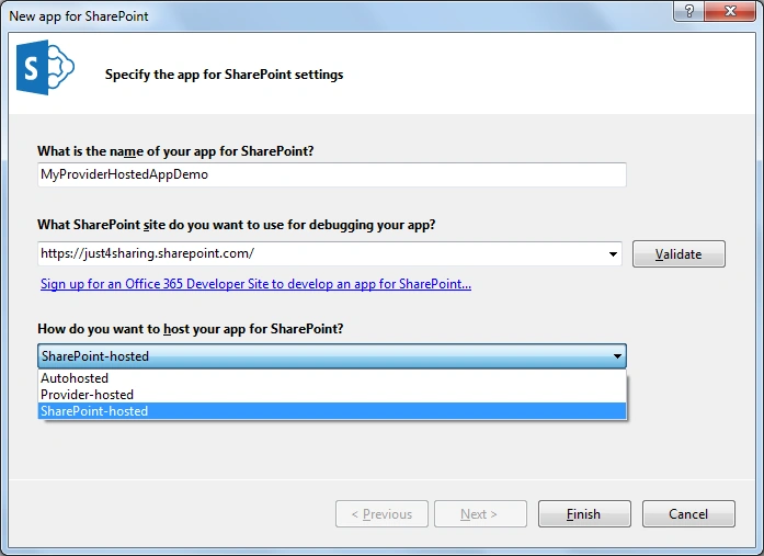 Provider-hosted option