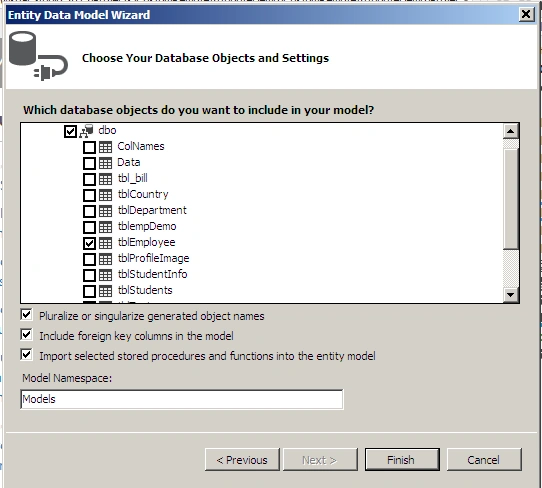 database objects