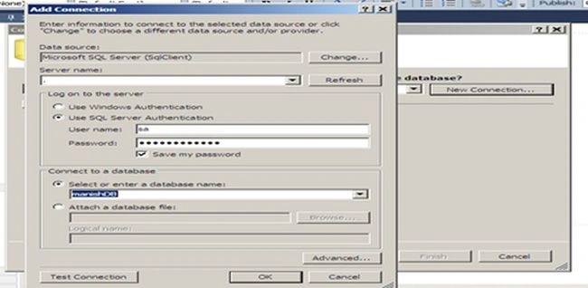 Select the database