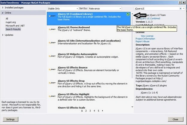 Jquery installed