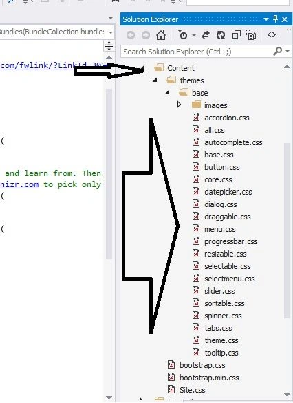 Solution explorer