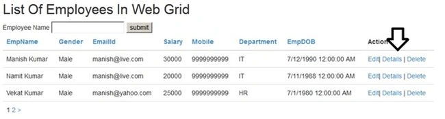 following output