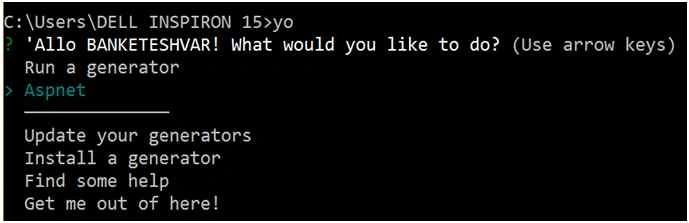 Aspnet is installed