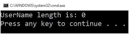 Output is