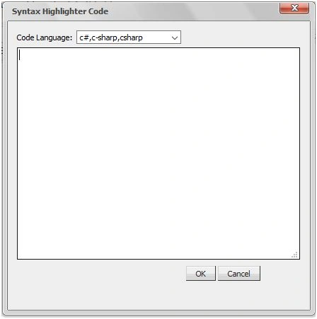 syntax highlighter