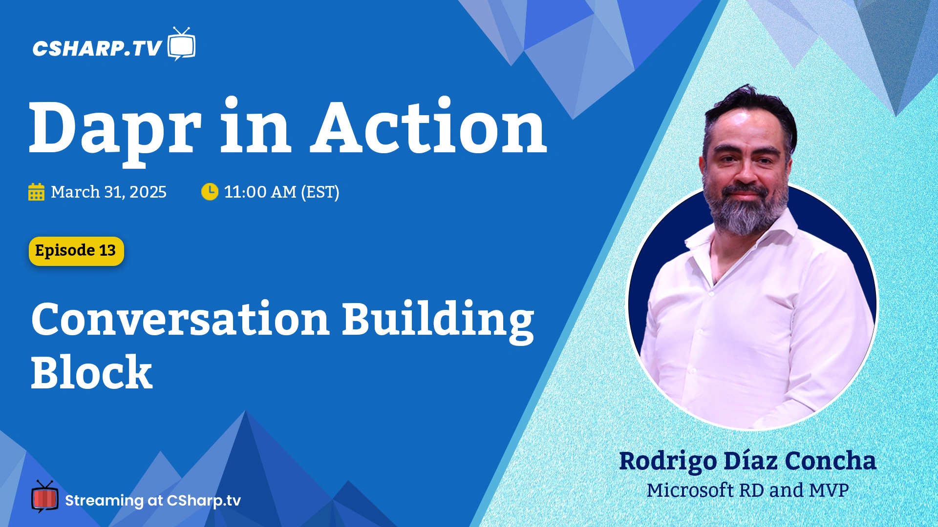 Conversation Building Block: Dapr in Action - Ep. 13