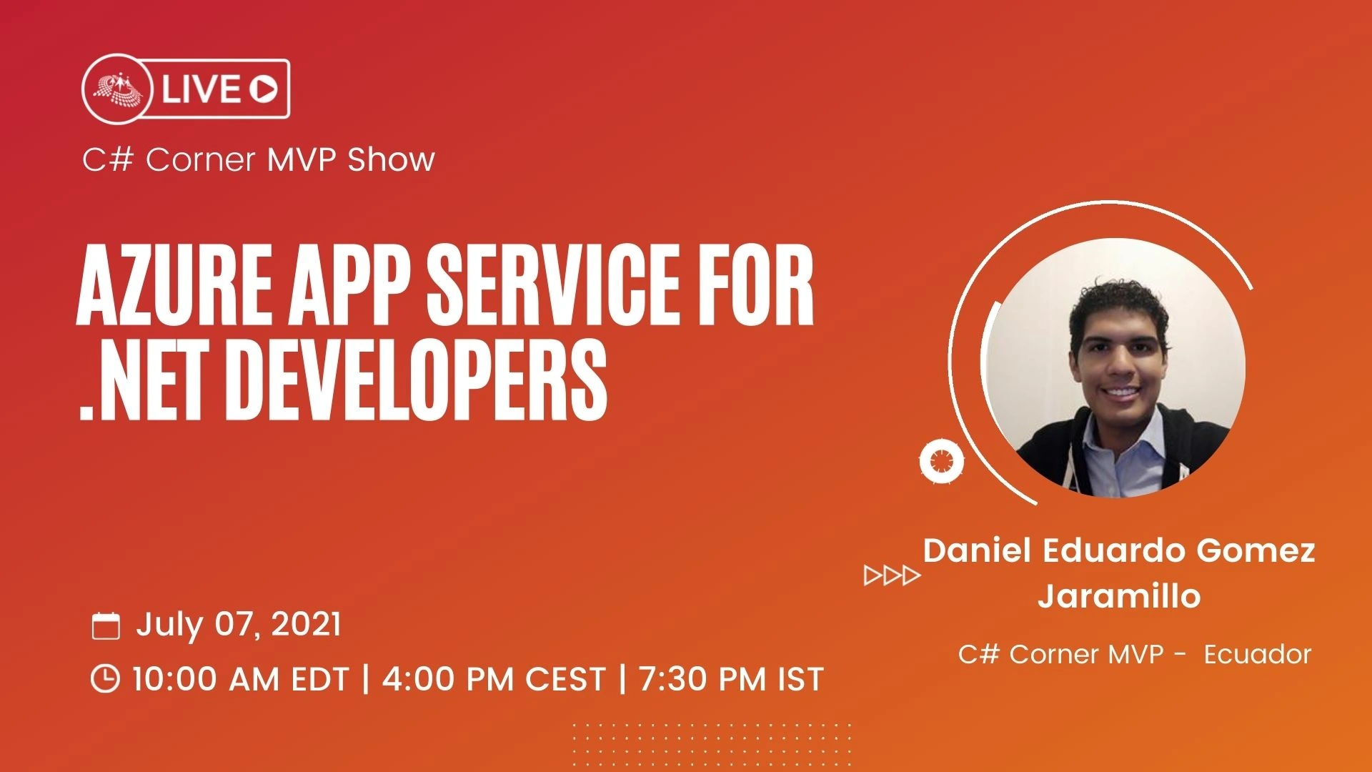 Azure App Service for .NET Developers - MVP Show ft. Daniel Gomez