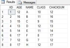 Update table