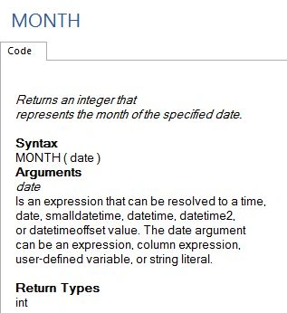 MONTH